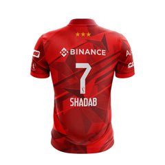 Islamabad United PSL Shirt 2025 red jersey back view