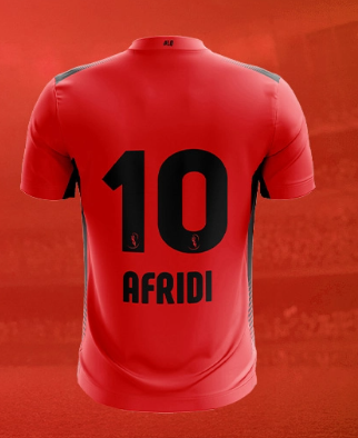Lahore Qalandars Away Shirt 2025 red jersey back view