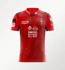 Lahore Qalandars Away Shirt 2025 official red jersey front view
