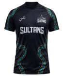Multan Sultans PSL Training Shirt black official training jersey front view