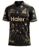 Peshawar Zalmi PSL Away Shirt 2026 official black and gold jersey front view