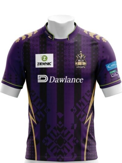 Quetta Gladiators Home Shirt 2026 official purple PSL jersey front view