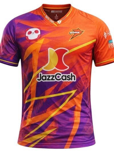 Rawalpindiz Home Shirt 2026 official orange and purple jersey front view