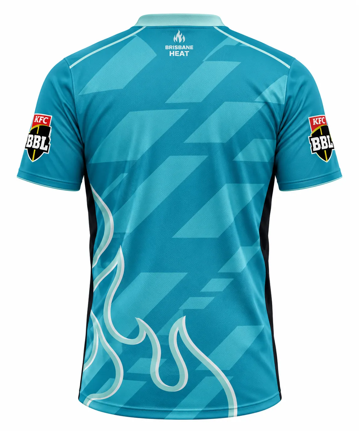 Brisbane Heat BBL teal cricket jersey back view