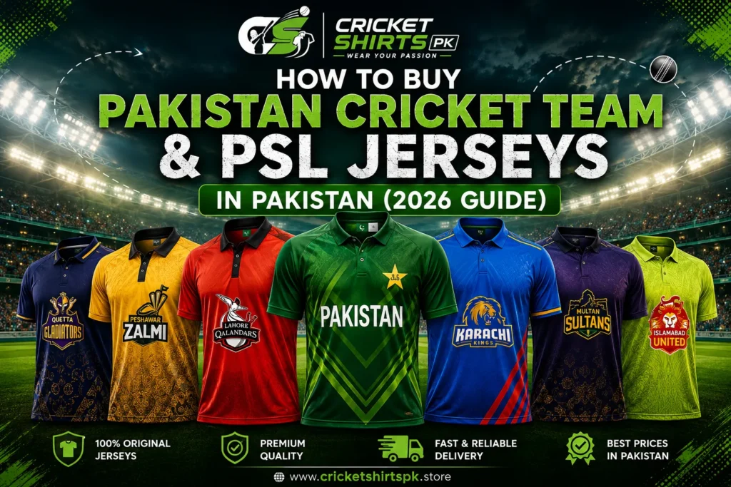 How to Buy Pakistan Cricket Team & PSL Jerseys in Pakistan (2026 Guide)