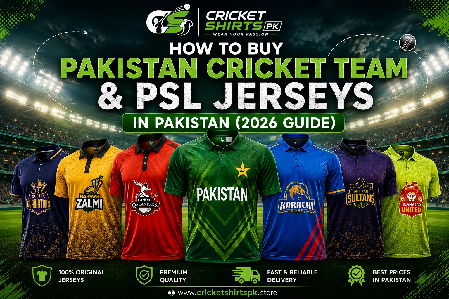 How to Buy Pakistan Cricket Team & PSL Jerseys in Pakistan (2026 Guide)