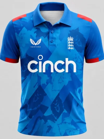 England players jersey front view