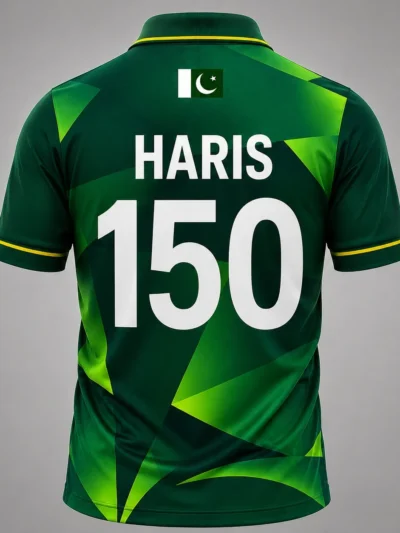 Haris Rauf Pakistan player jersey back view with number 150
