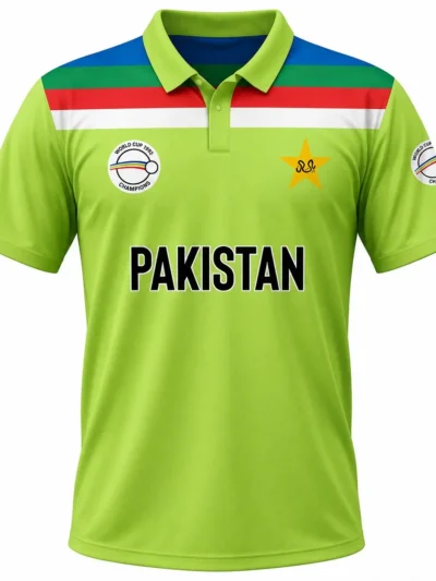 Imran Khan 1992 world cup retro cricket jersey front view