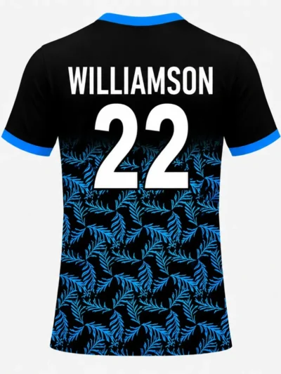 Kane Williamson New Zealand player jersey back view with number 22