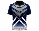 Navy Grey Honeycomb Pakistan Flag Custom Shirt