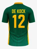 Quinton de Kock South Africa player jersey back view with number 12
