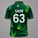 Saim Ayub Pakistan player jersey back view with number 63