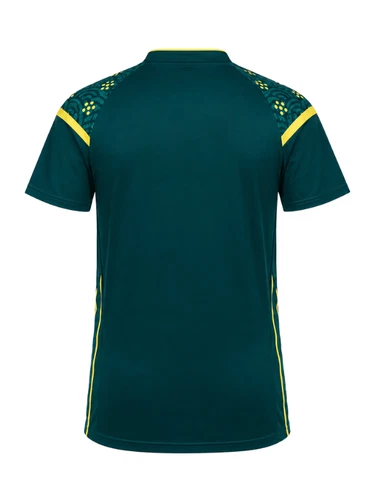 Australia T20 World Cup Jersey green shirt back view Title: Australia T20 World Cup Jersey Back View