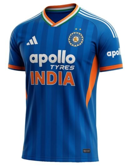 India Cricket Team Jersey official blue shirt front view