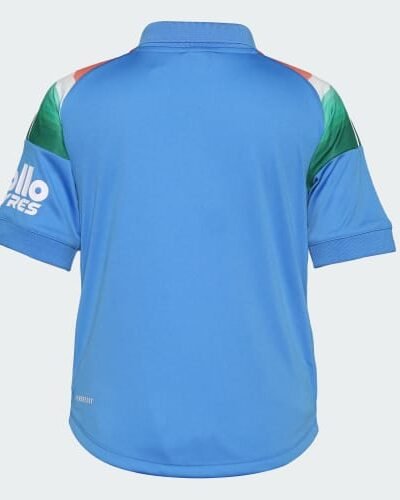 India ODI Cricket Jersey sky blue shirt back view