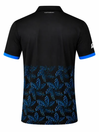 New Zealand T20 World Cup 2026 Jersey black shirt back view