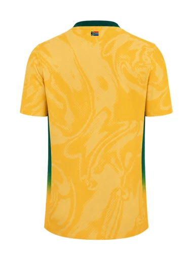 South Africa T20 World Cup Jersey gold shirt back view