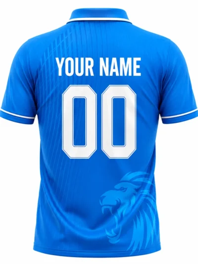 Saint Lucia Kings CPL royal blue cricket jersey back view