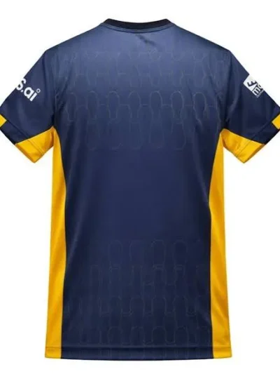 Sri Lanka national cricket team black and yellow jersey back view